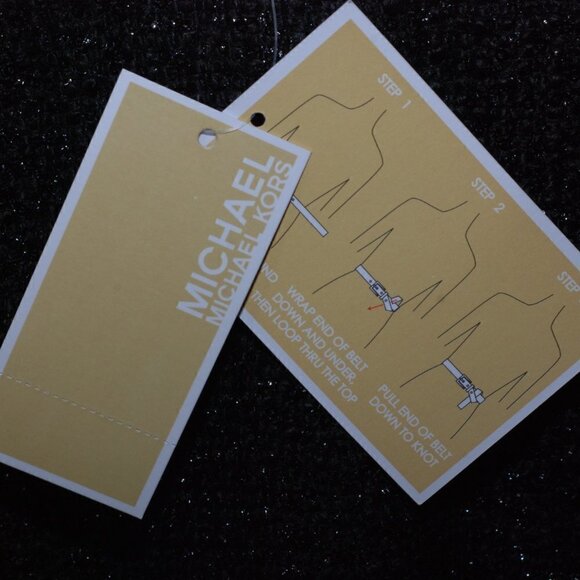 Sparkly Sequin Above The Knee Michael Kors Womens Size 10 Black Cocktail Dress - Picture 5 of 8